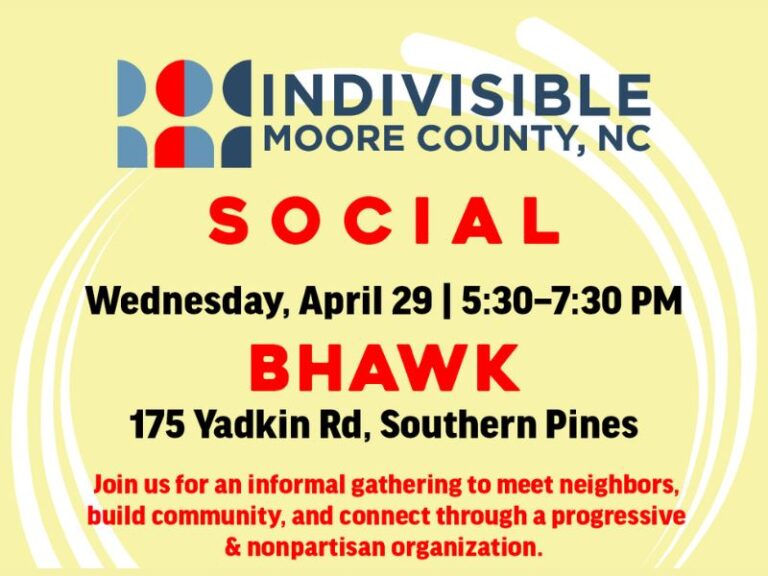 Indivisible Moore County Social